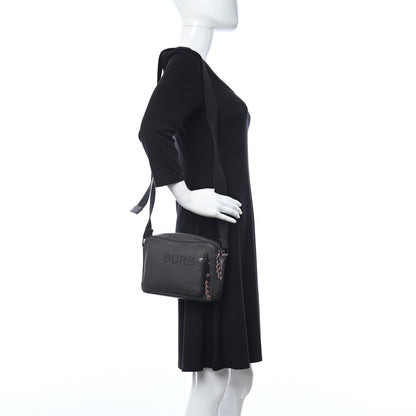 Burberry Cotton Canvas Horseferry Print Crossbody Bag Black 2 of 12