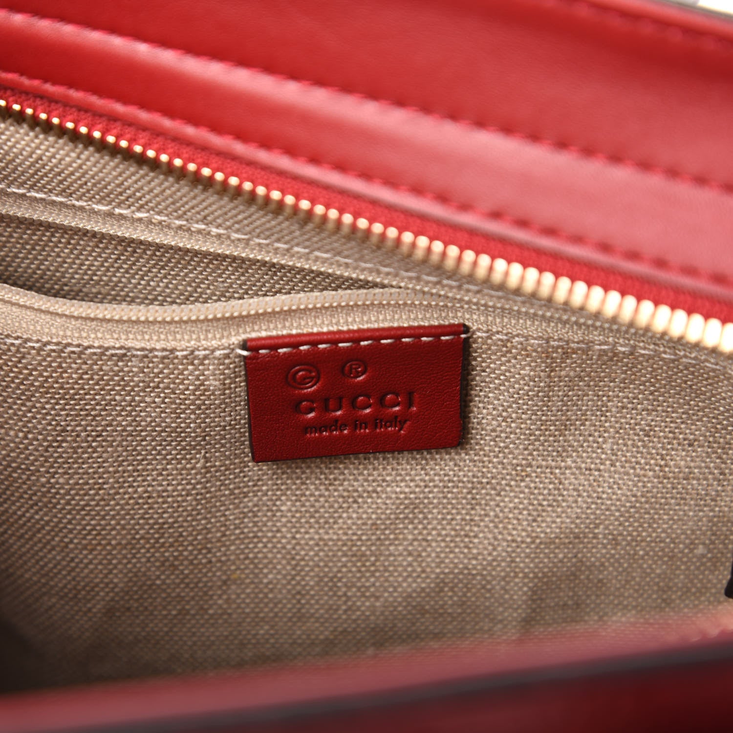Gucci Microguccissima Small Bree Tote Red 8 of 10