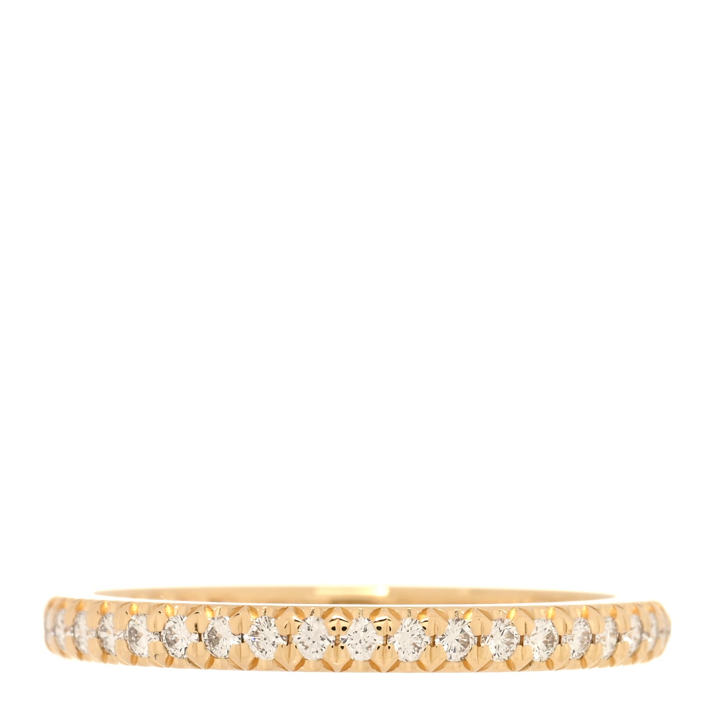 18K Yellow Gold Diamond .31ctw Soleste Full Eternity Band Ring 50 5.5
