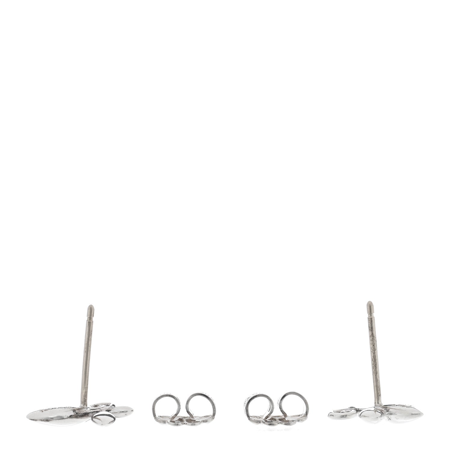 Tiffany Sterling Silver Paloma Picasso Olive Leaf Earrings 3 of 5