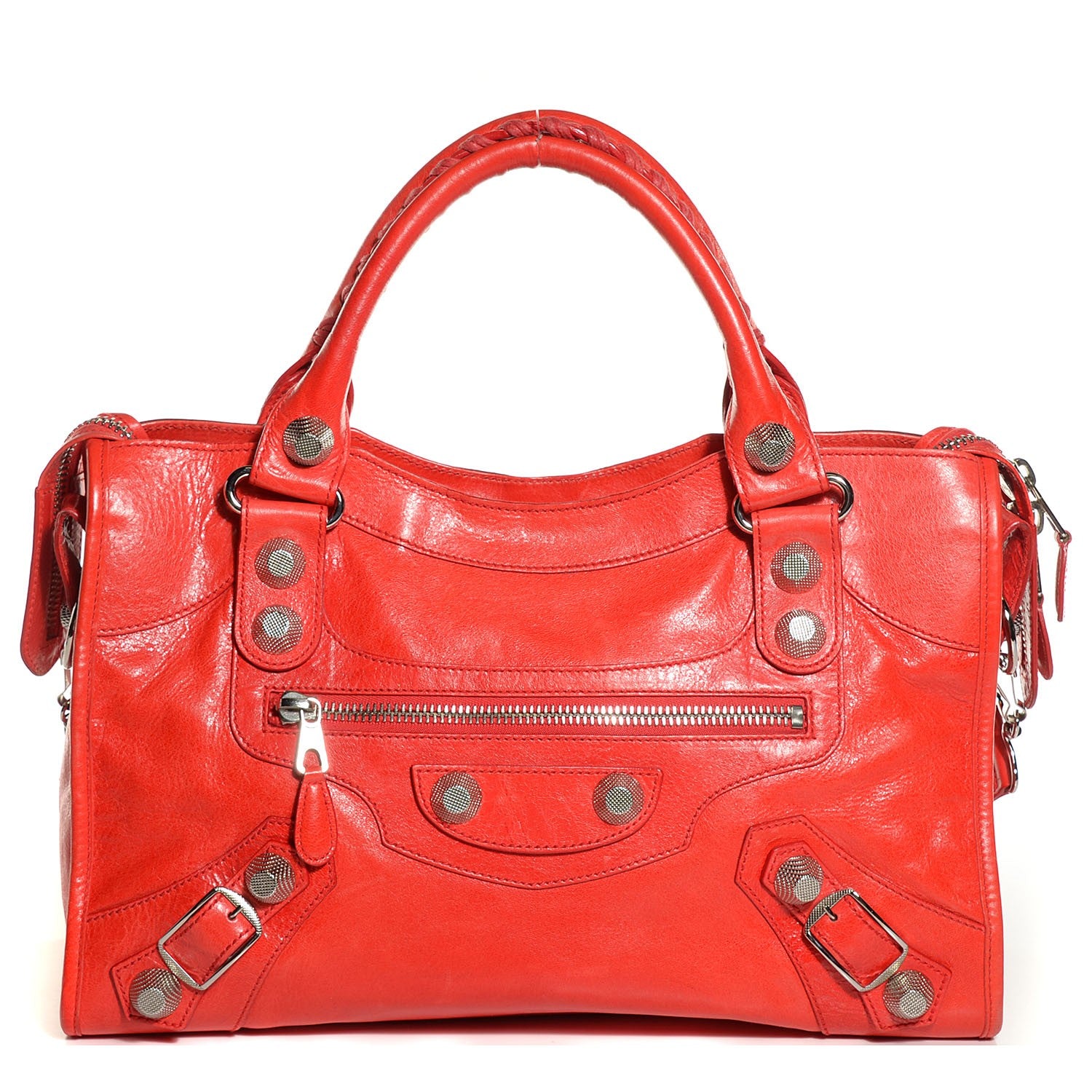 Balenciaga Agneau Giant 21 Silver Hardware City Vermillion 1 of 12