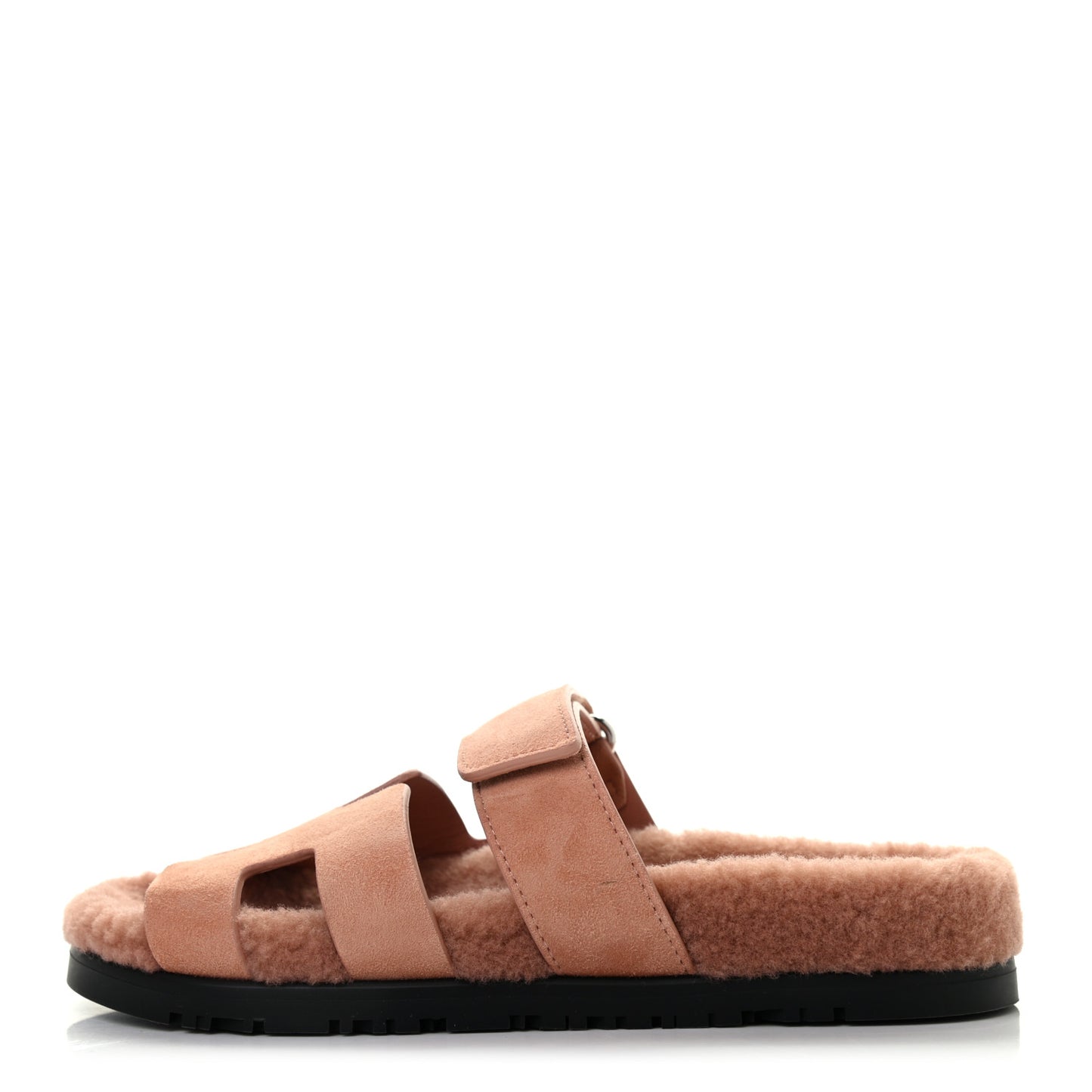 Suede Goatskin Woolskin Womens Chypre Sandals 36 Rose Aube