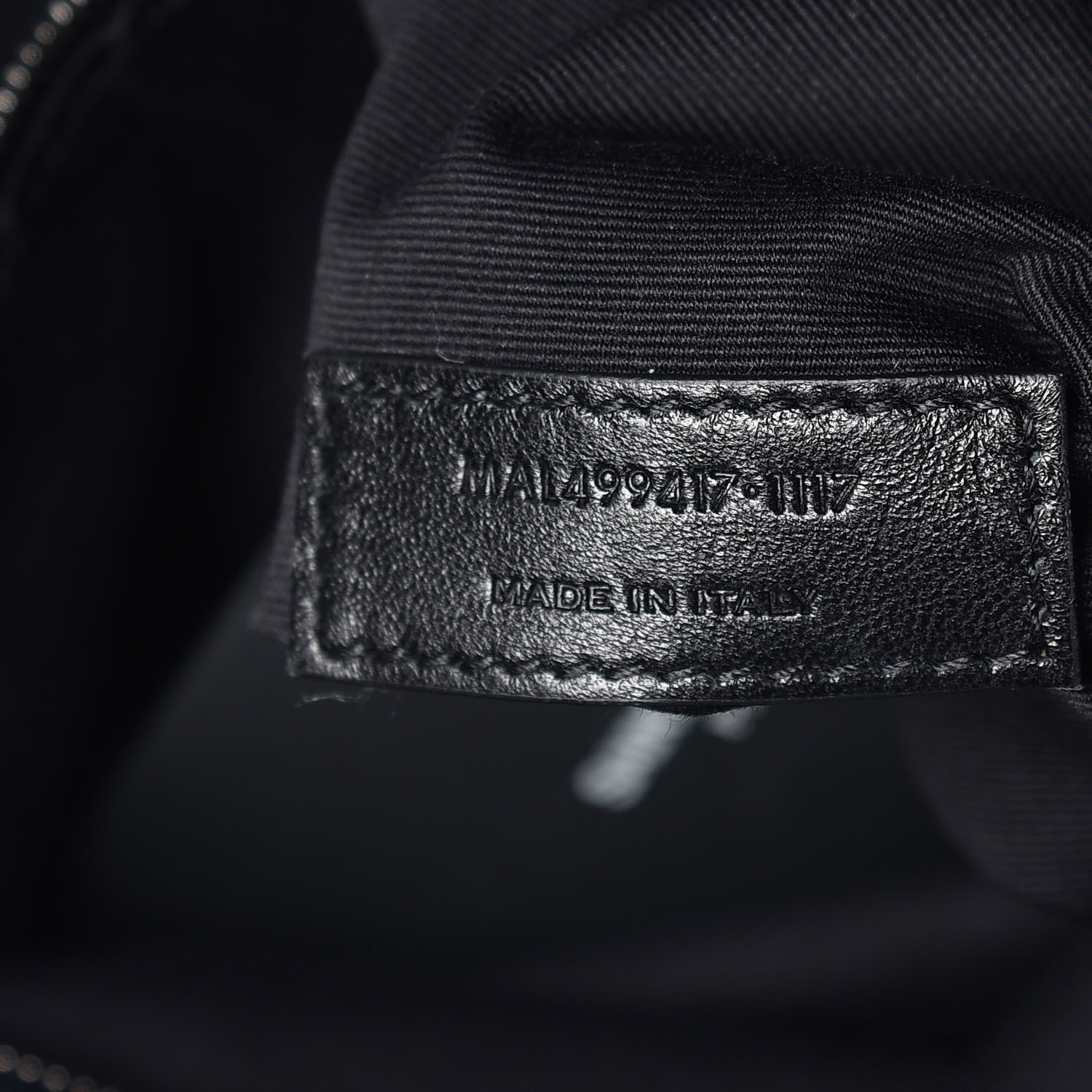 Saint Laurent Lambskin Patchwork Jamie Drawstring Bag Black 7 of 7