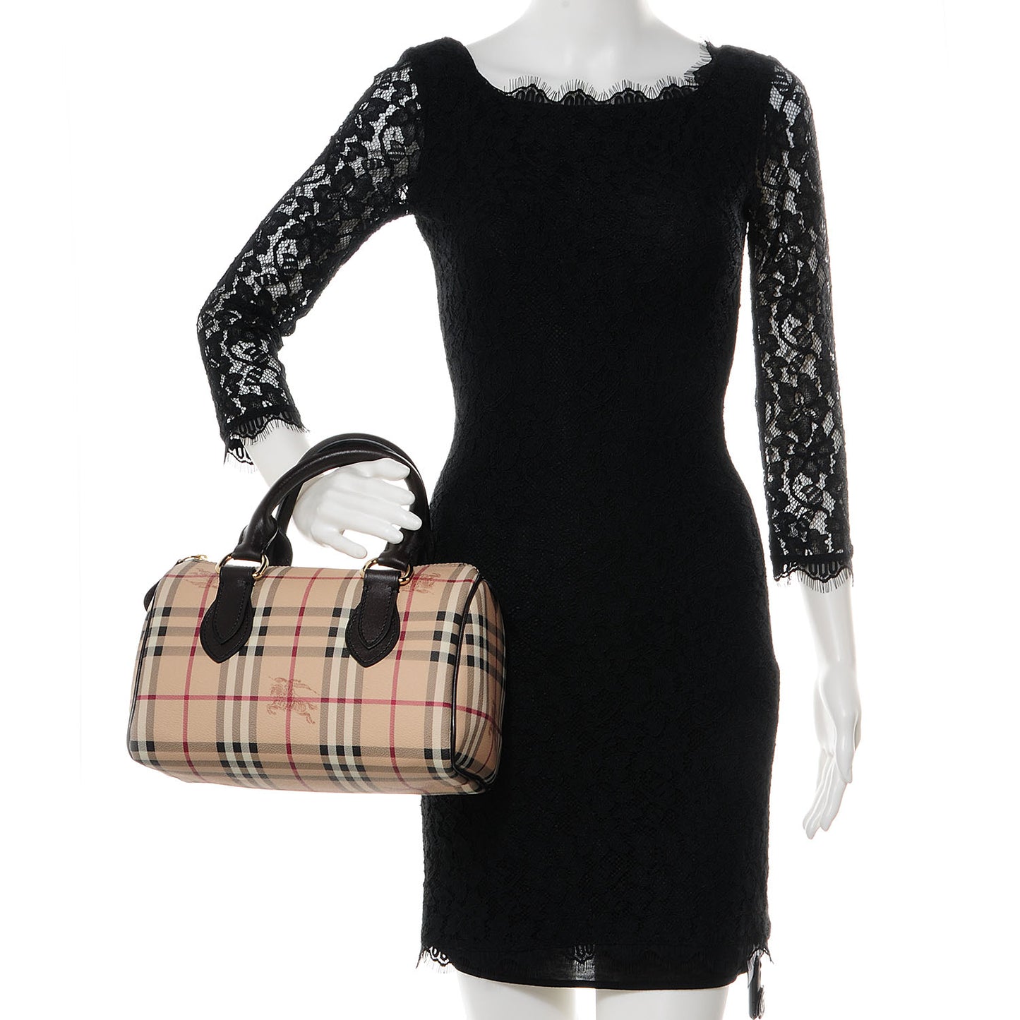 Haymarket Check Small Chester Bowling Bag Black