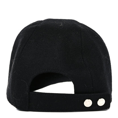 Hermes Wool Davis Varsity Hat 57 Black 3 of 6