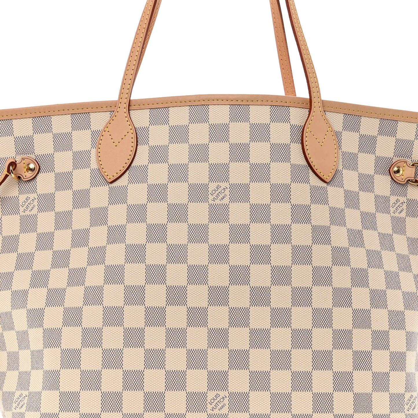 Damier Azur Neo Neverfull MM Rose Ballerine