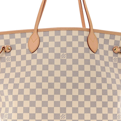 Louis Vuitton Damier Azur Neo Neverfull MM Rose Ballerine 7 of 9