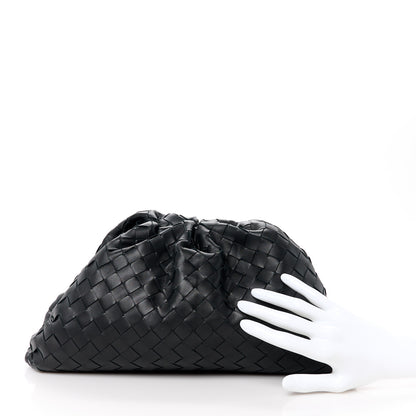 Bottega Veneta Nappa Maxi Intreccio The Pouch Oversized Clutch Black 2 of 11