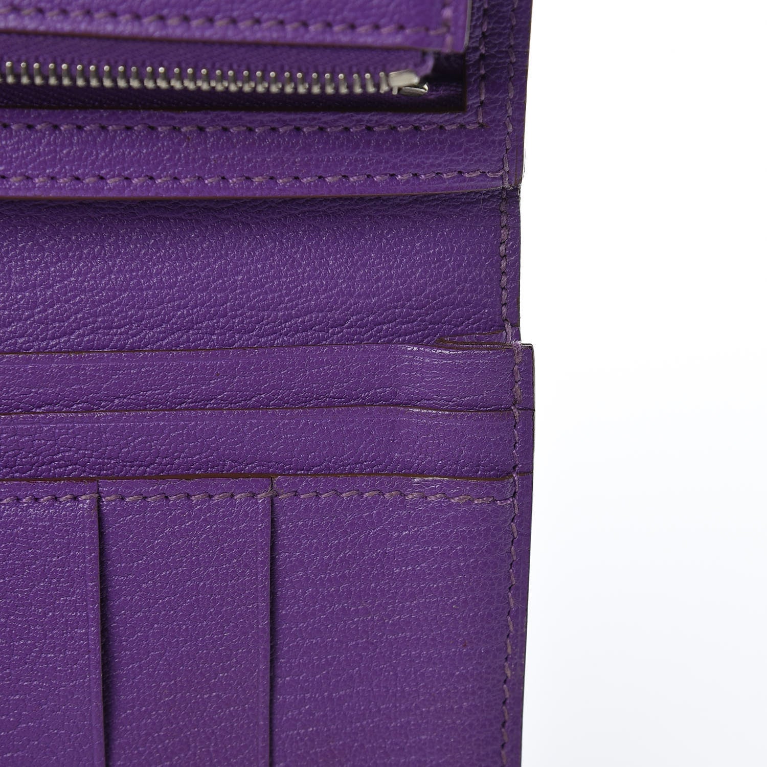 Hermes Chevre Mysore Bearn Gusset Wallet Parme 9 of 14