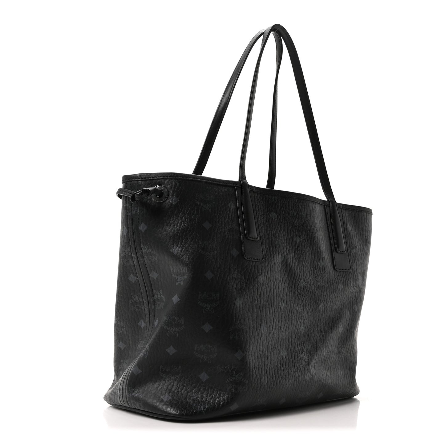 Visetos Medium Liz Reversible Shopper Tote Black