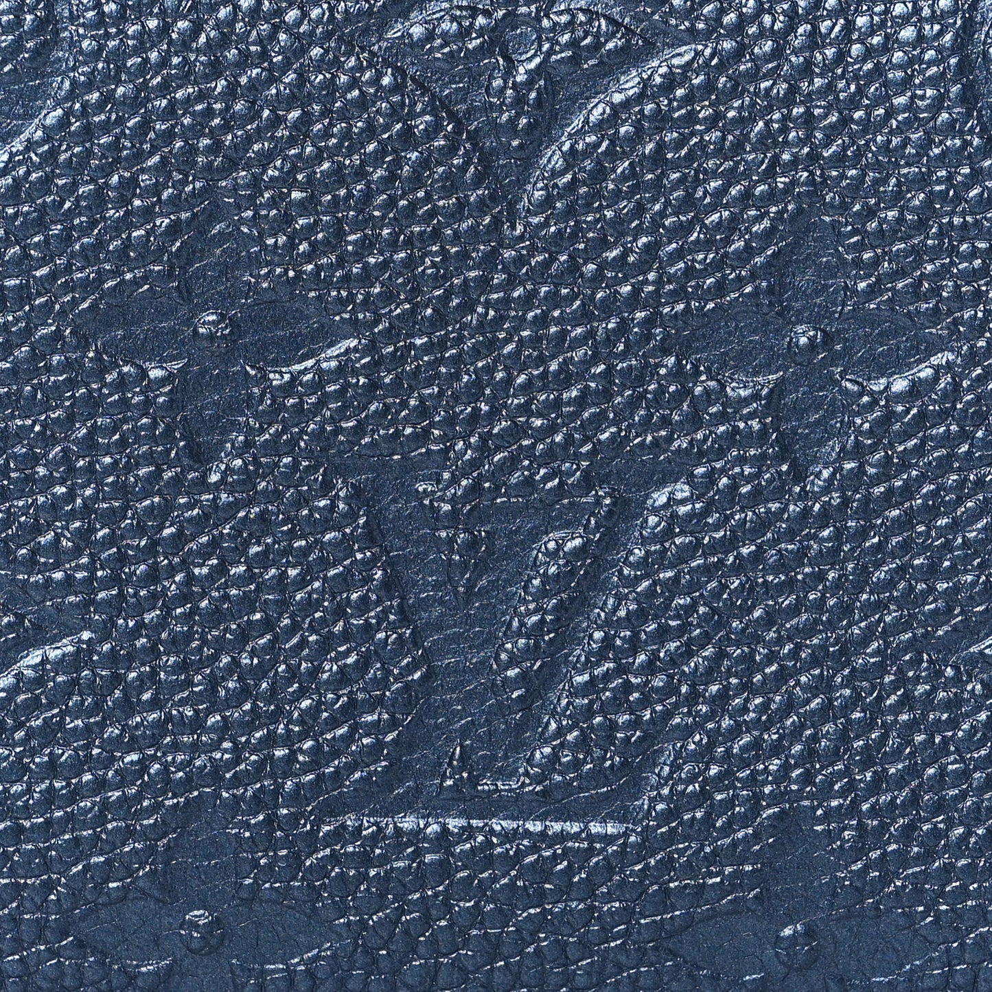 Metallic Empreinte Clea Wallet Navy Nacre