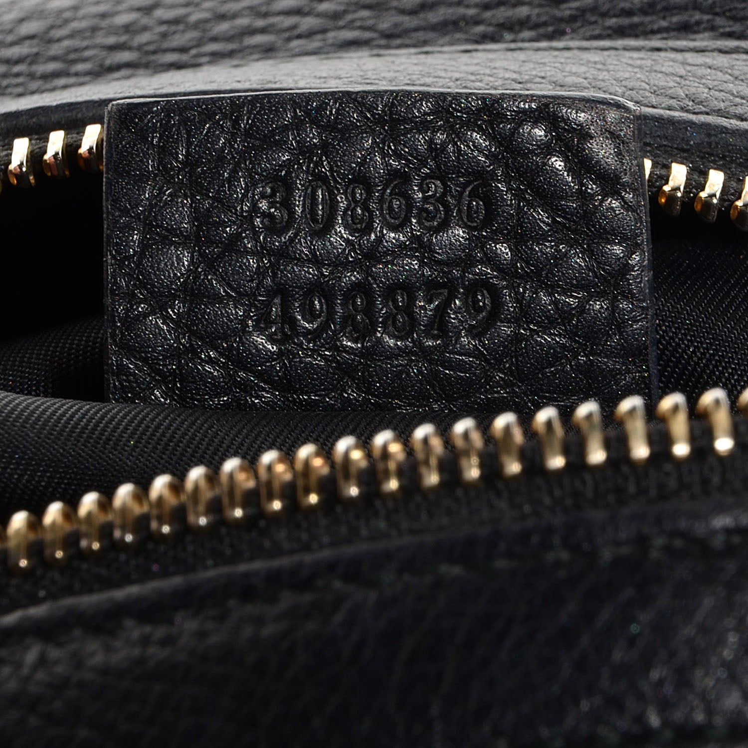 Gucci Pebbled Calfskin Medium Soho Cosmetic Case Black 7 of 8
