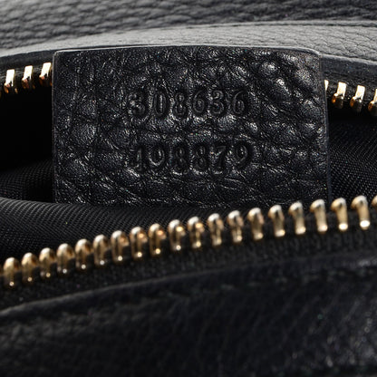 Gucci Pebbled Calfskin Medium Soho Cosmetic Case Black 7 of 8