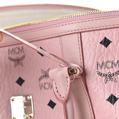 MCM Visetos Large Traveler Weekender Bag Light Pink 16 of 19