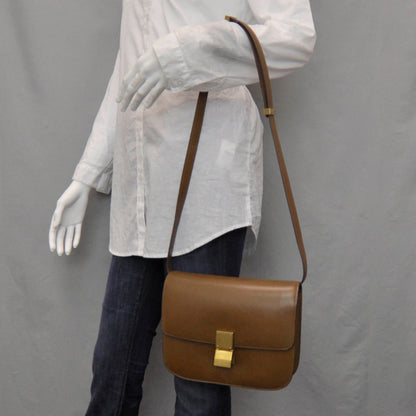 Celine Leather Medium Classic Box Flap Bag Camel 2 of 8