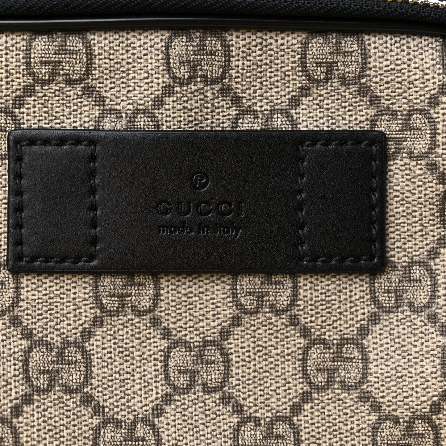 GG Supreme Monogram Web Belt Bag Black