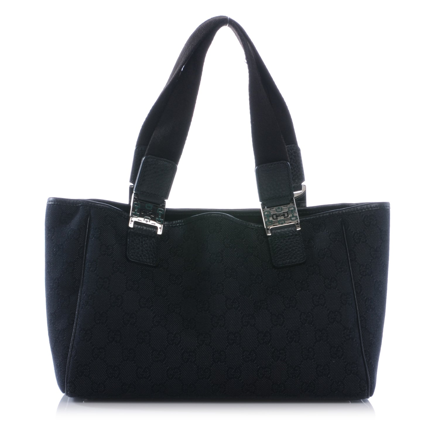Denim Monogram Handbag Black