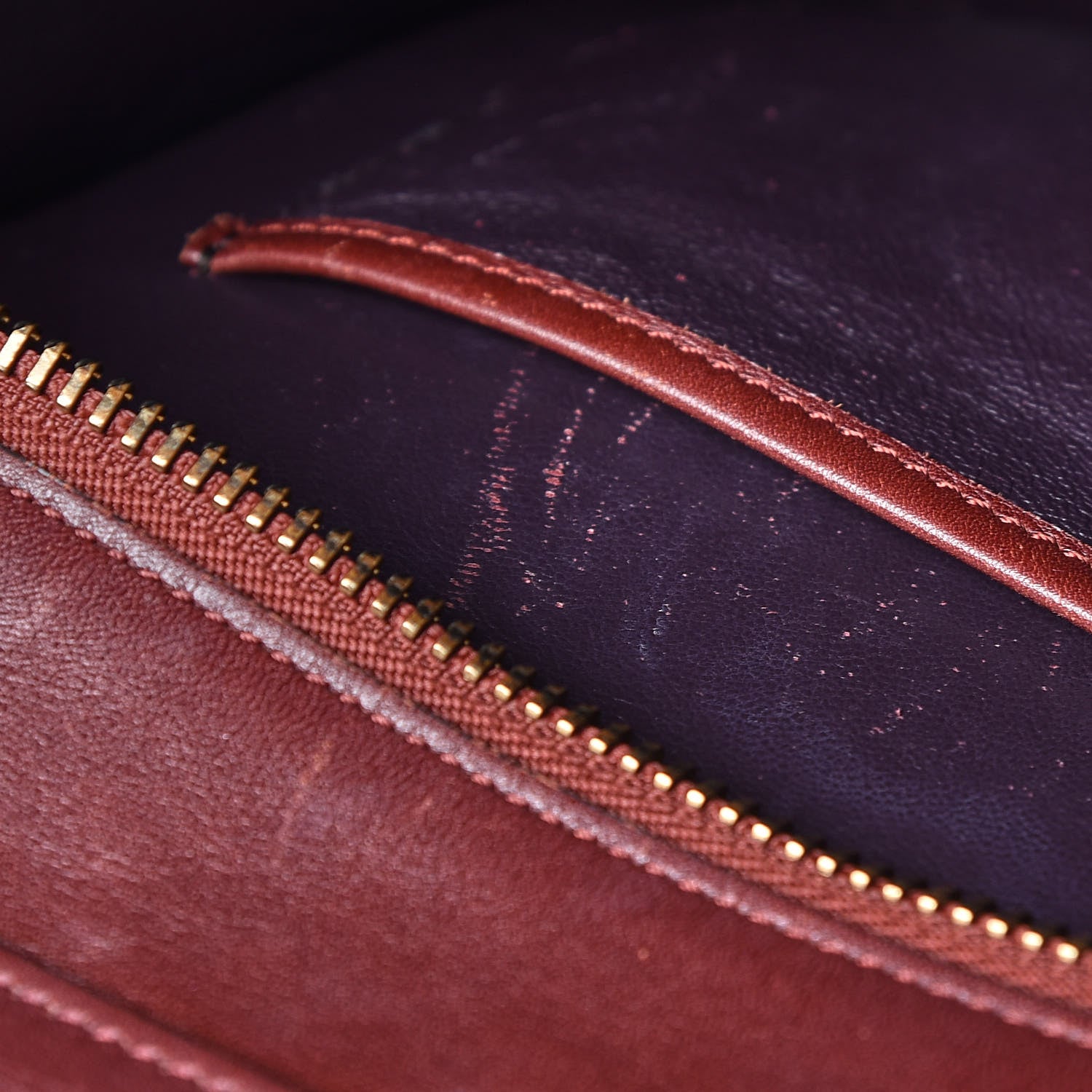 Celine Palmelato Micro Luggage Red Wood 11 of 20