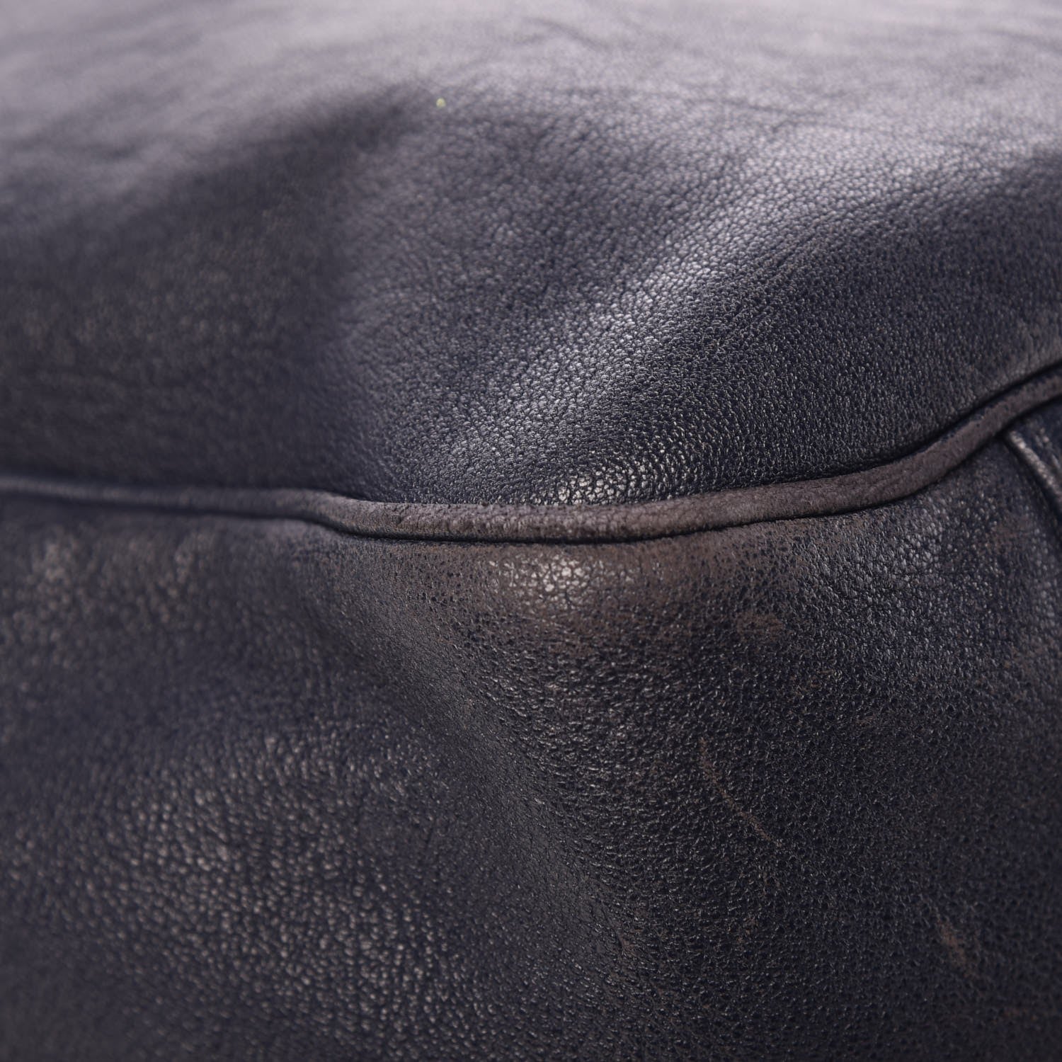 Saint Laurent Goatskin Large Roady Hobo Navy 10 of 12