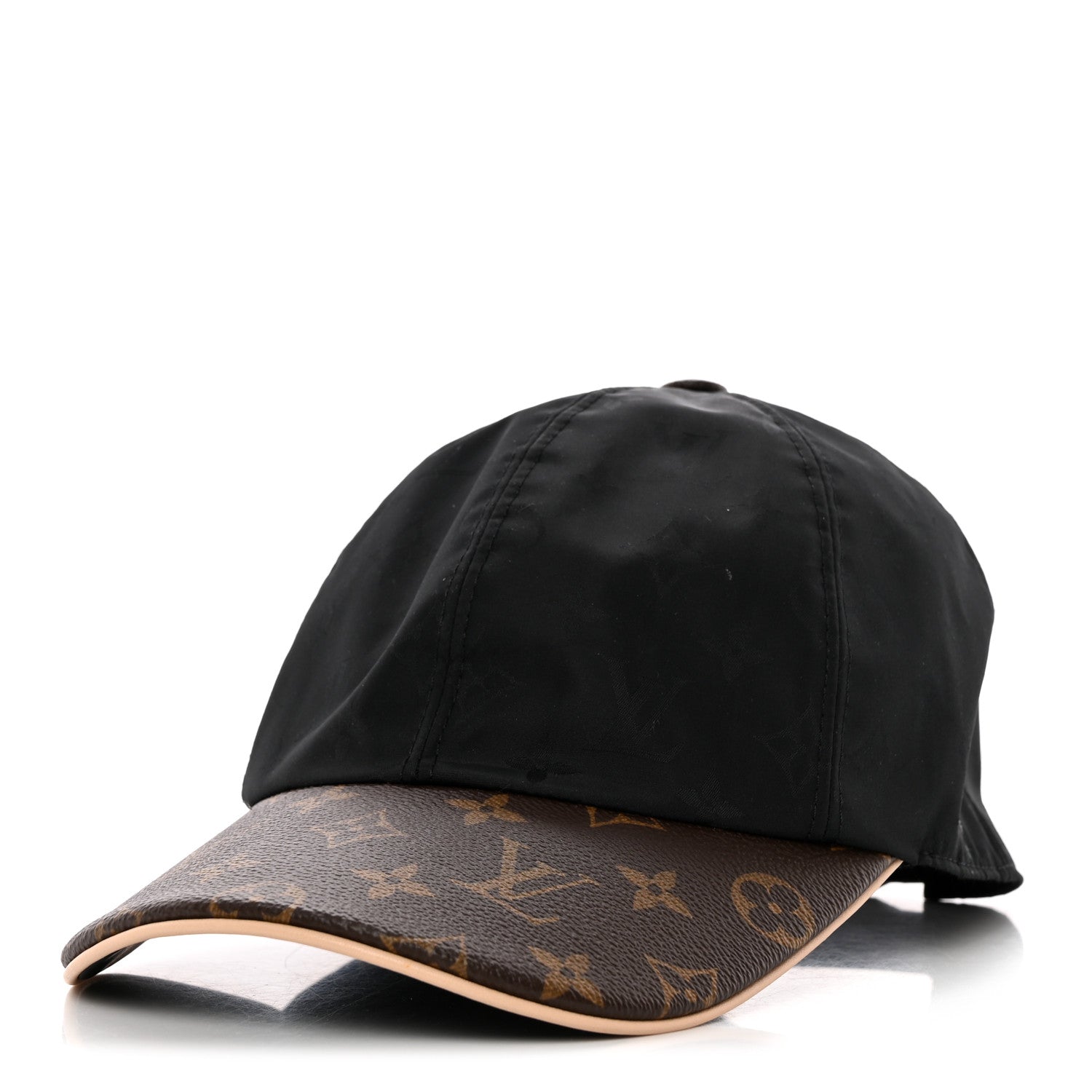 Louis Vuitton Polyester Silk Monogram LV Get Ready Cap M Black 1 of 12