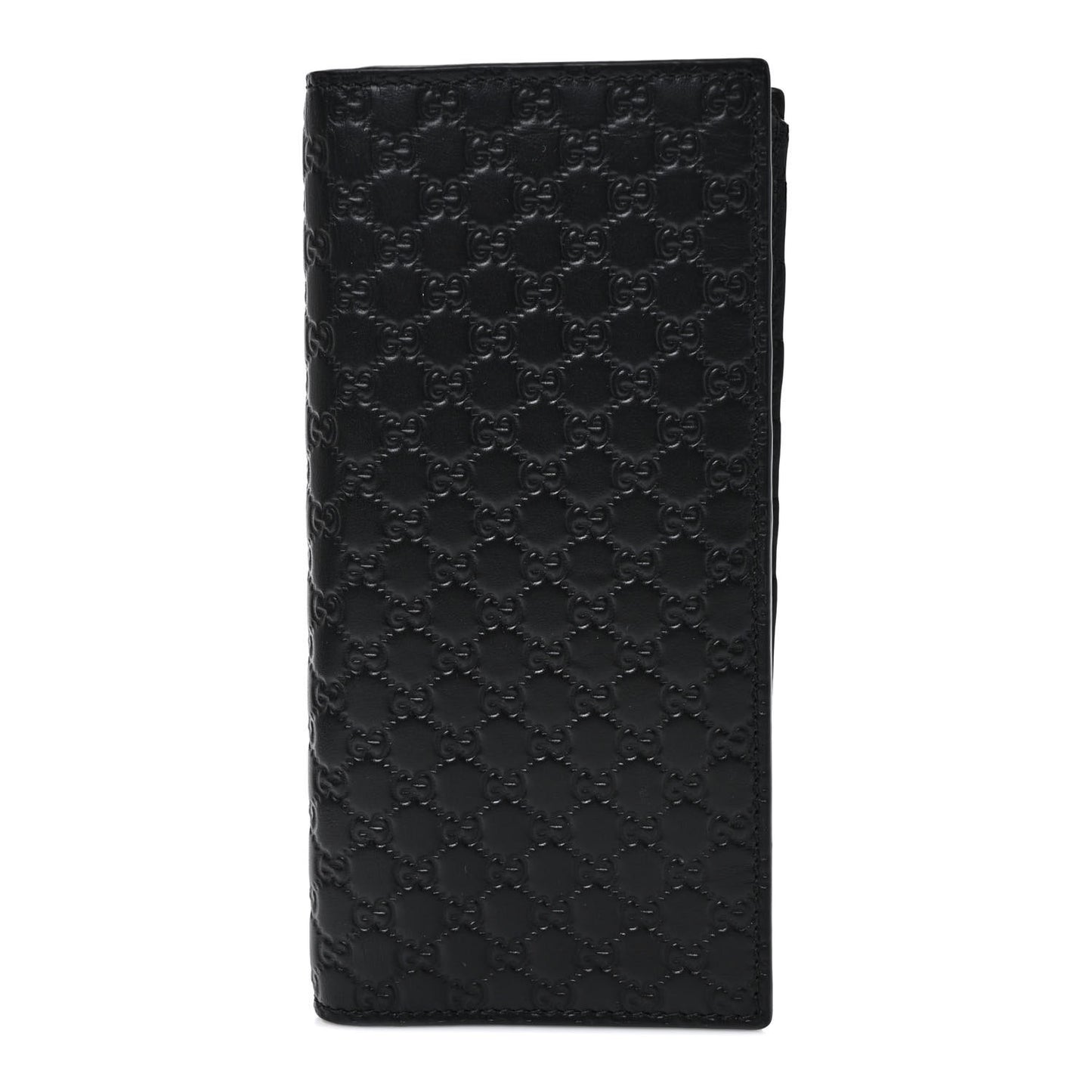 Microguccissima Bi-Fold Organizer Wallet Black