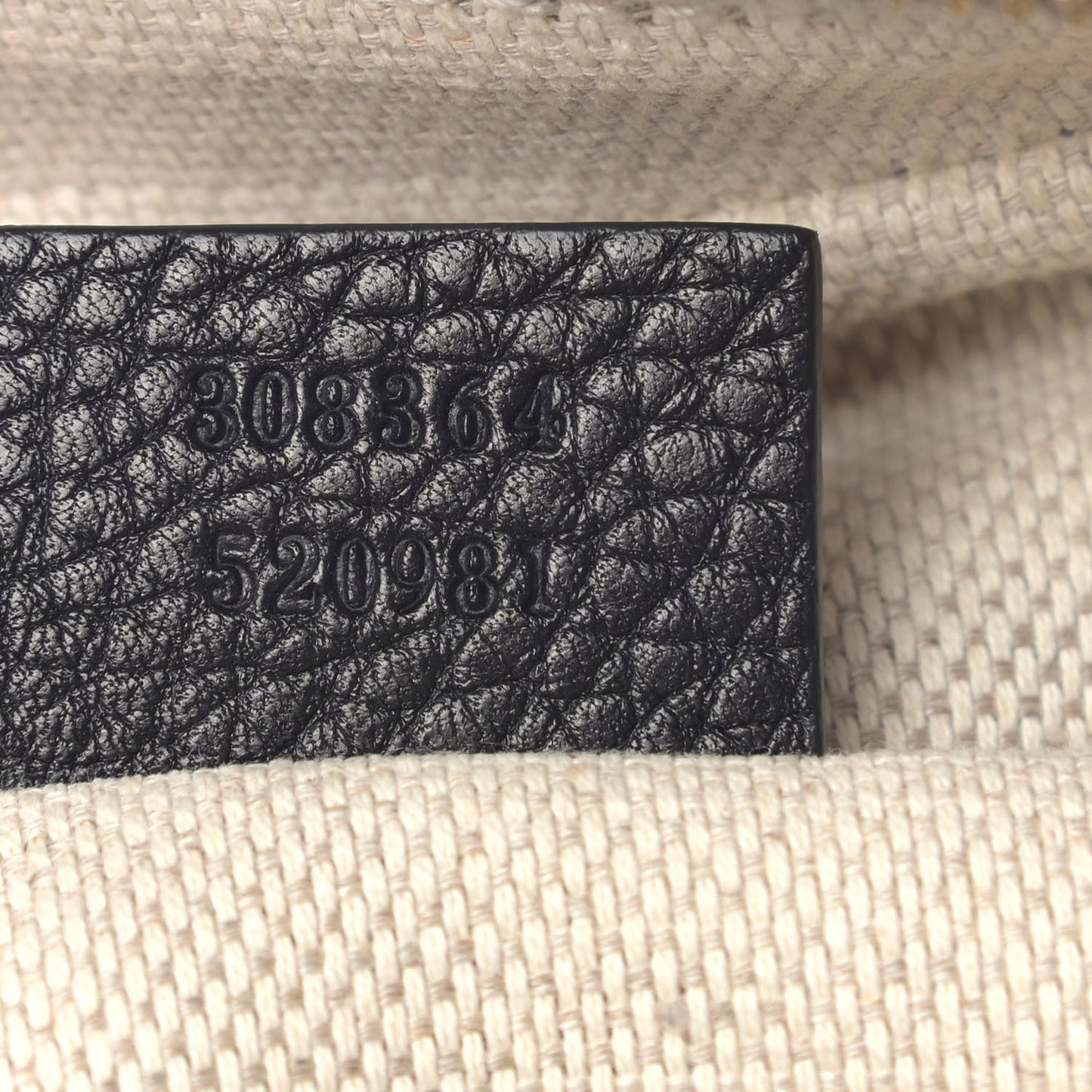 Pebbled Calfskin Small Soho Disco Bag Black