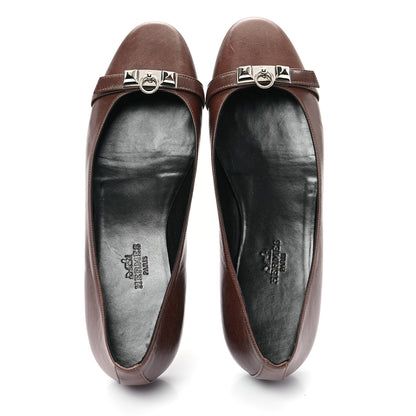 Hermes Lambskin Ballerina Flats 35 2 of 10