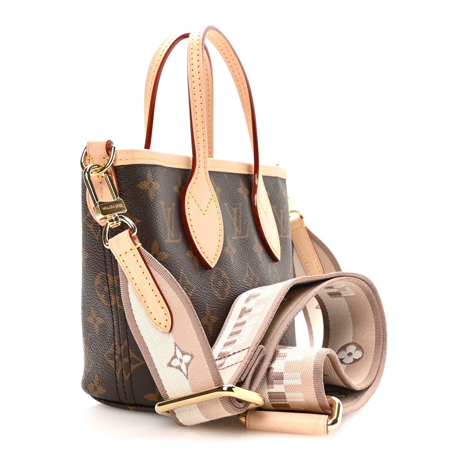 Louis Vuitton Monogram Neverfull BB Beige 3 of 11