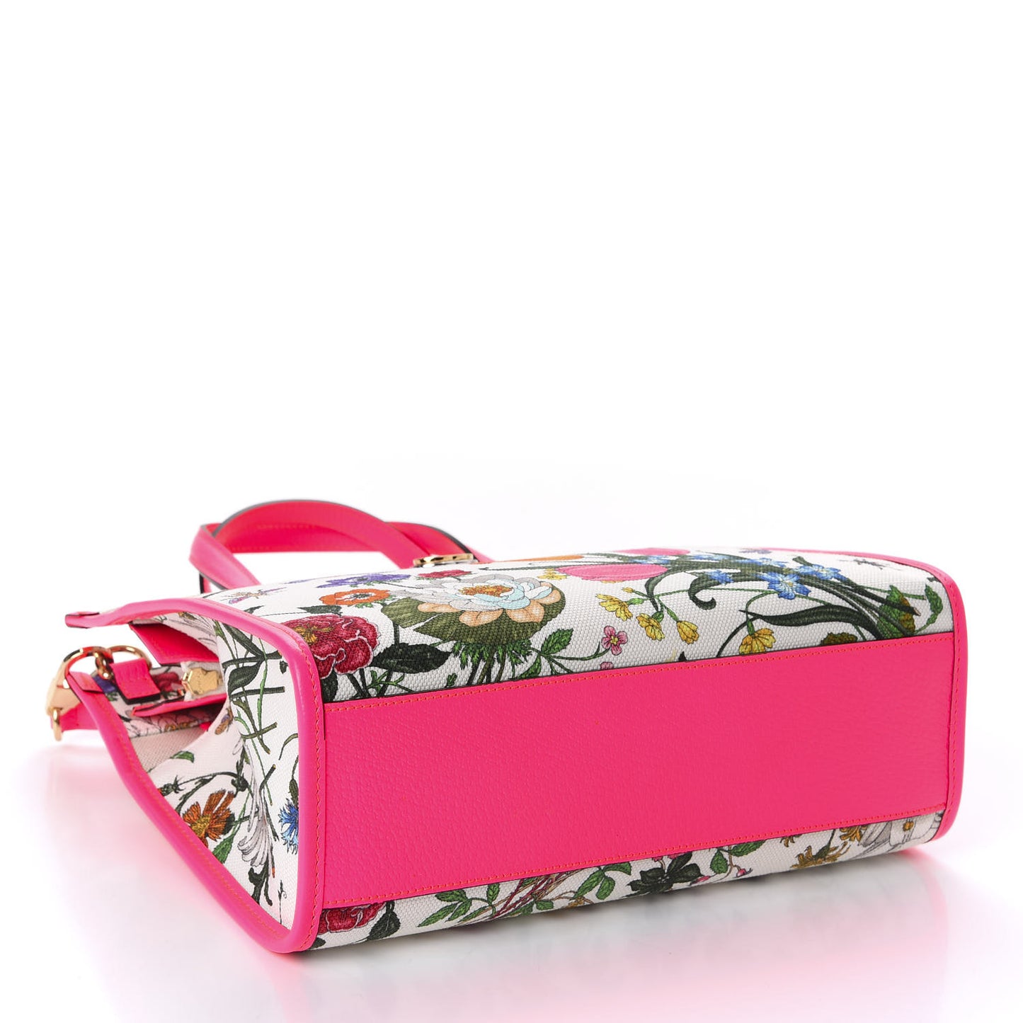 Canvas Medium Flora Tote Fuchsia