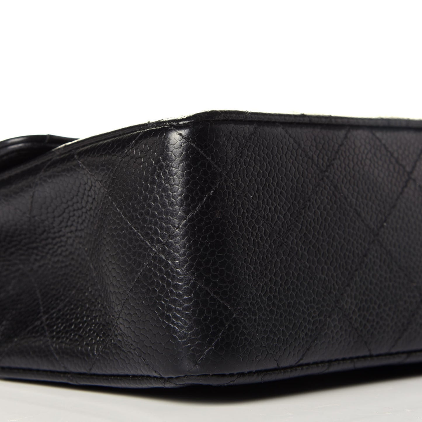 Caviar Quilted Mini Square Flap Black
