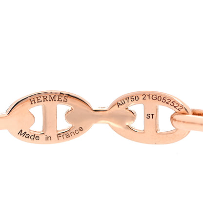 Hermes 18K Rose Gold PM Chaine d'Ancre Enchainee Bracelet ST 4 of 5