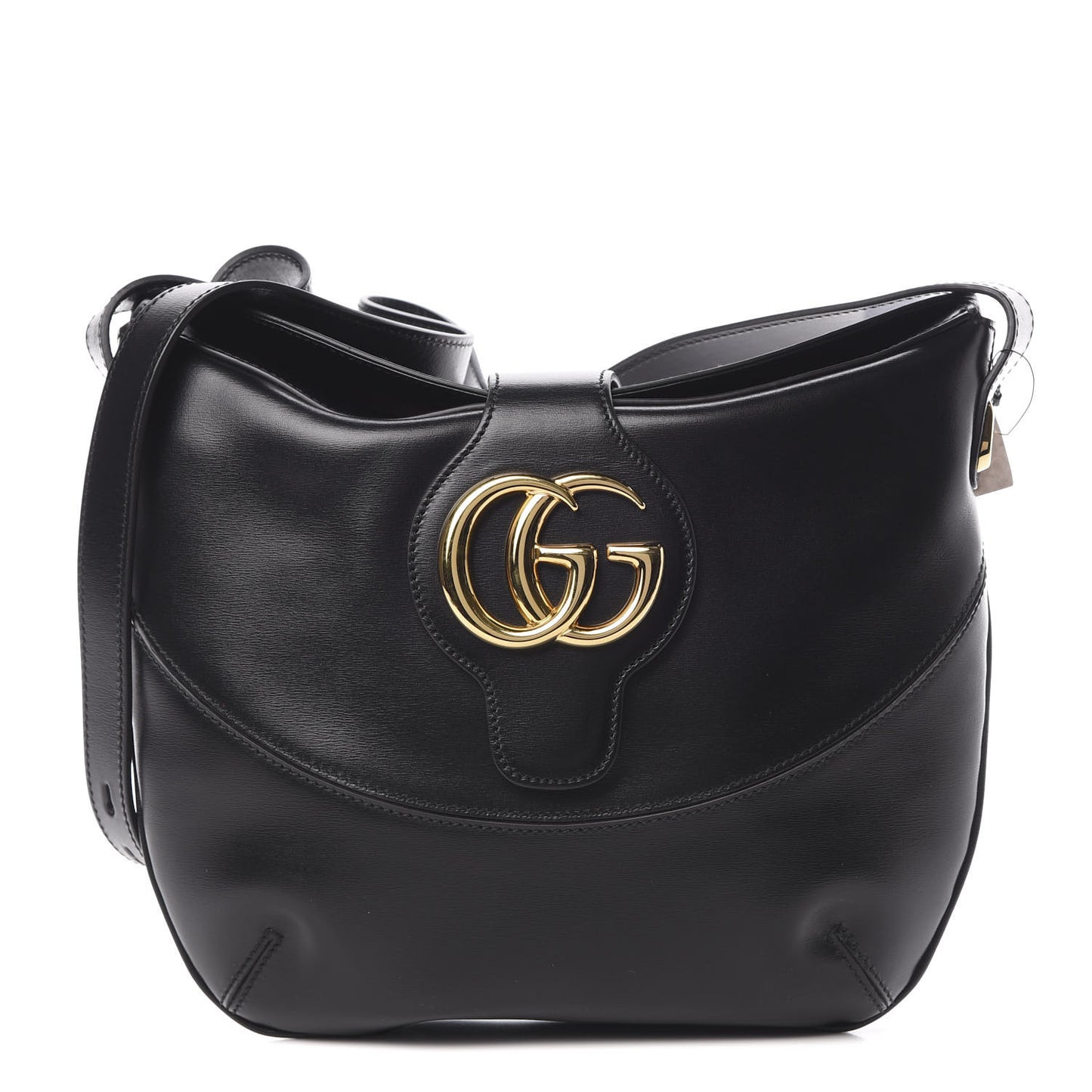 Calfskin Medium Arli Shoulder Bag Black