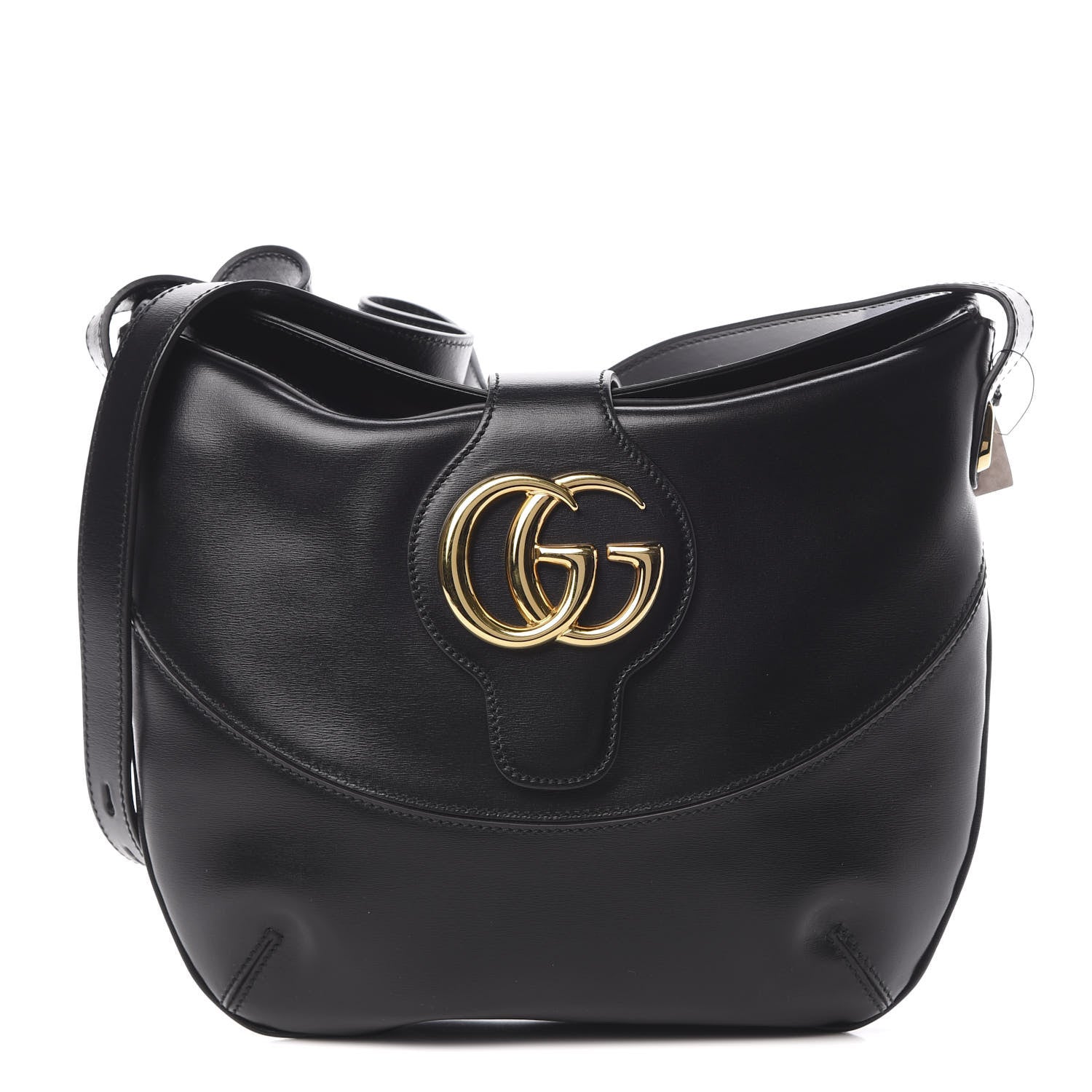 Gucci Calfskin Medium Arli Shoulder Bag Black 1 of 10