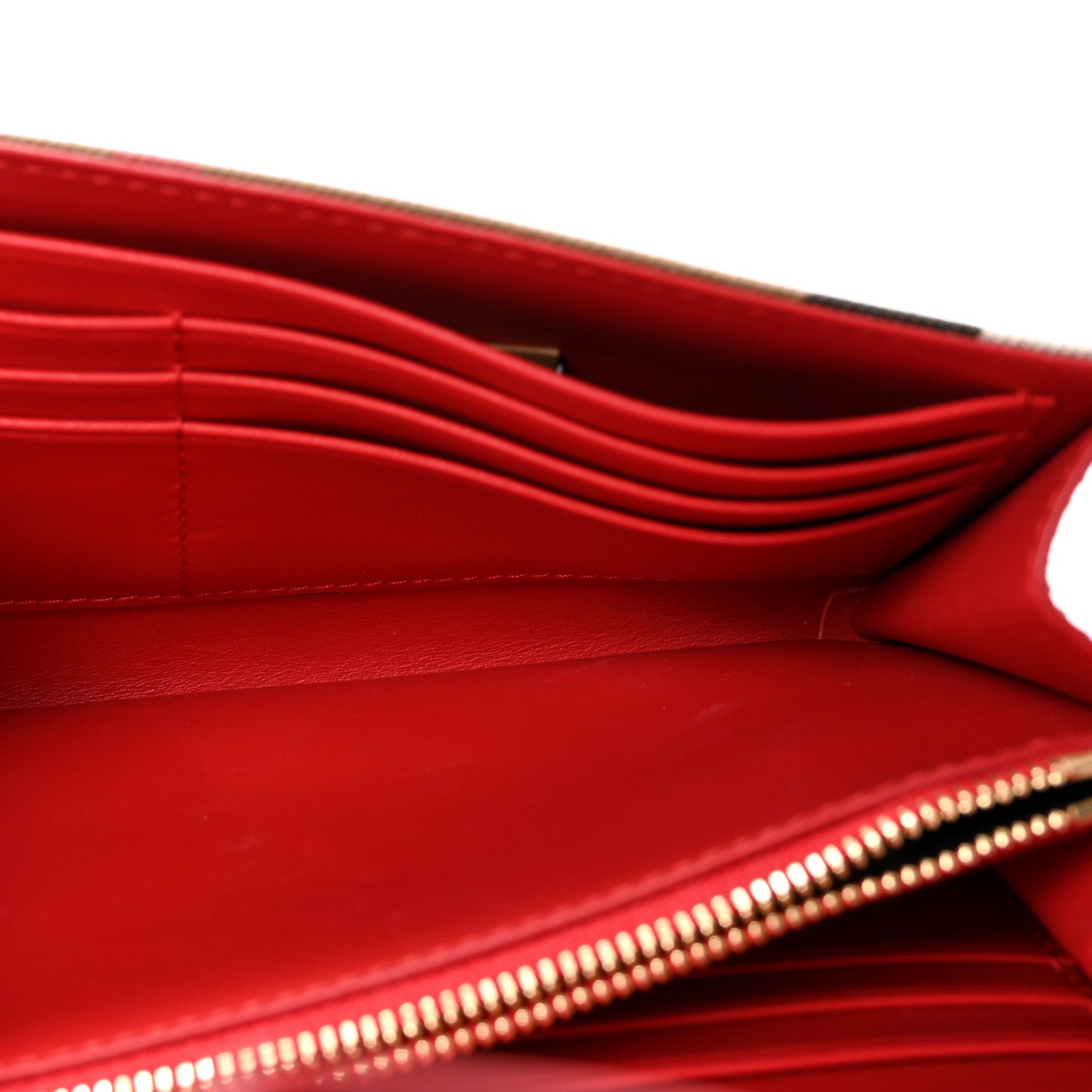 Burberry Calfskin House Check Hannah Wallet with Detachable Strap Bright Red 5 of 9