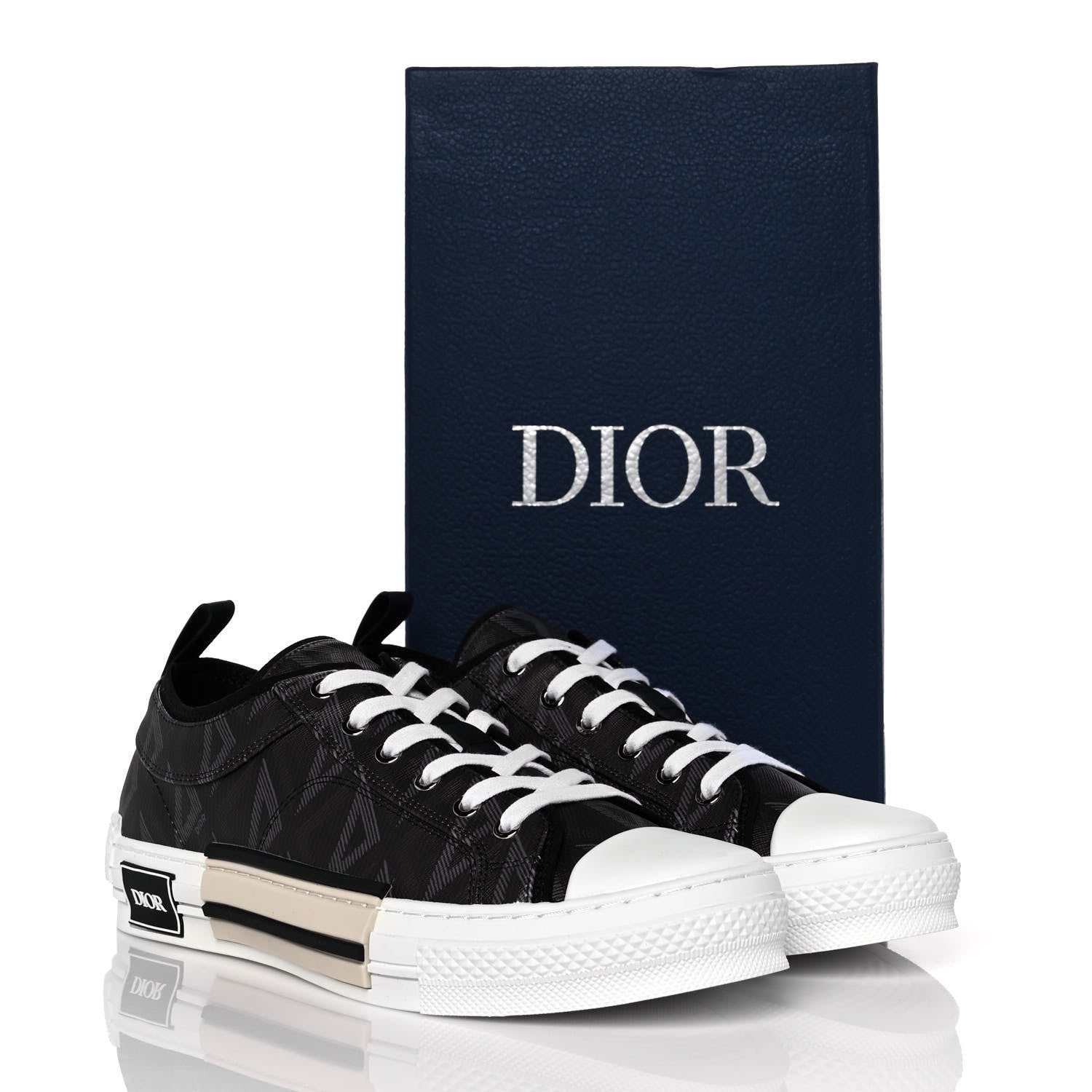 Christian Dior Canvas CD Diamond Mens B23 Low Top Sneakers