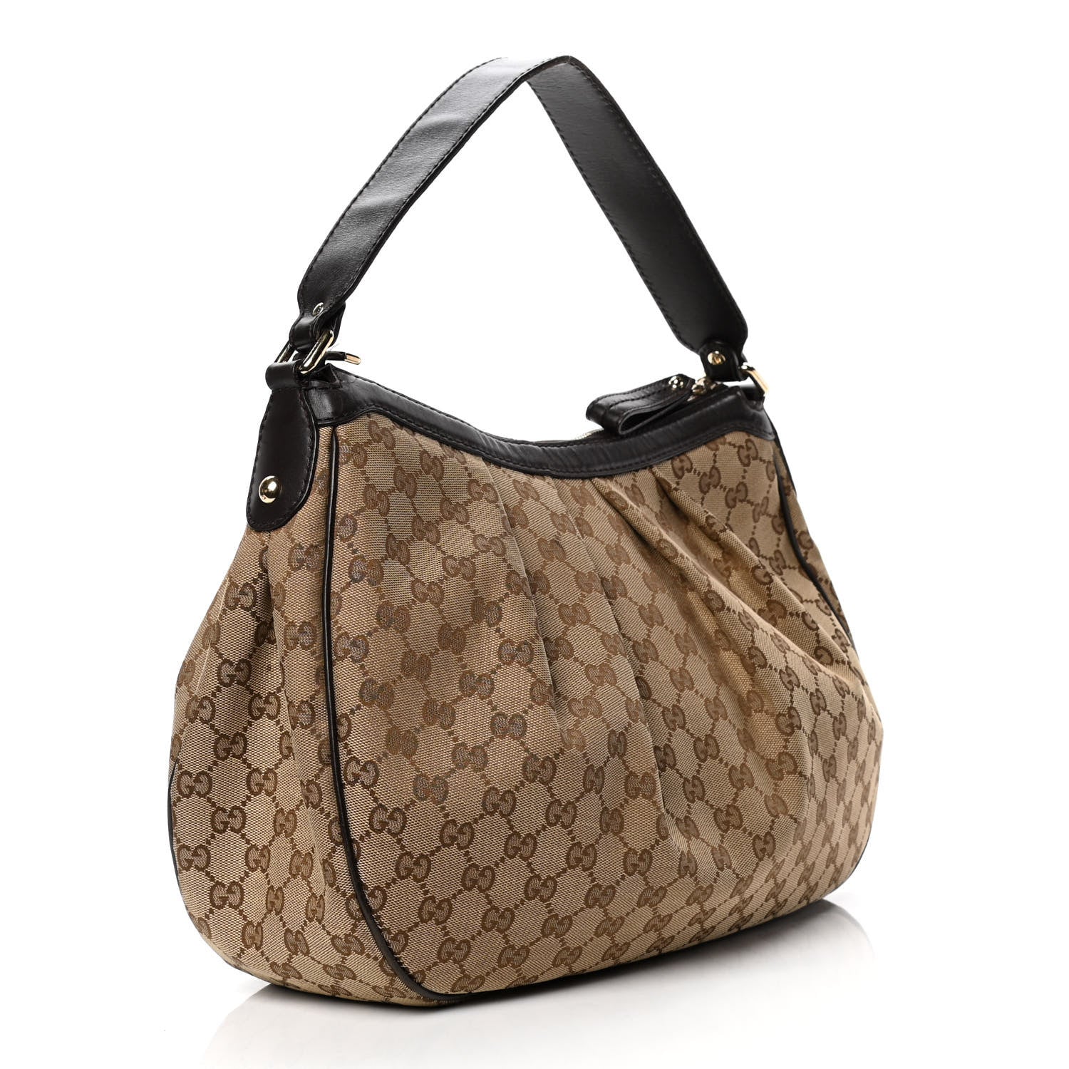 Gucci Monogram Medium Sukey Hobo Dark Brown 2 of 6