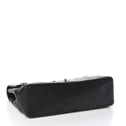 Chanel Caviar Quilted Jumbo Single Flap Black 4 of 15
