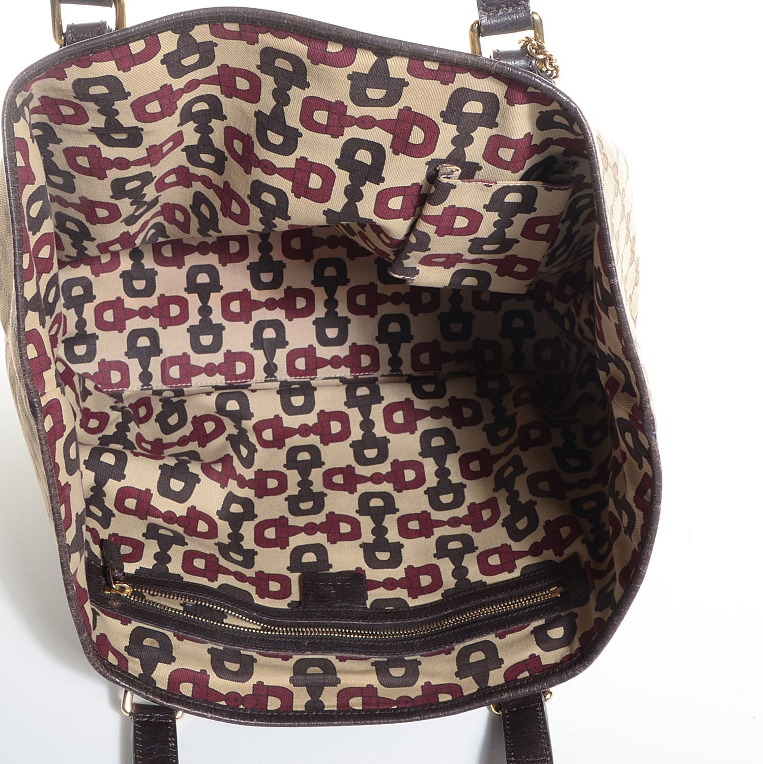 Gucci Monogram Large Jolicoeur Tote Brown 5 of 7