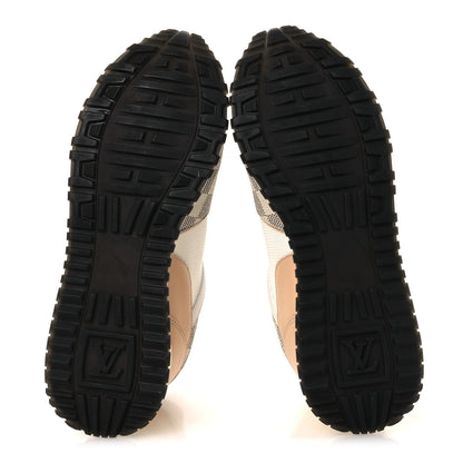 Louis Vuitton Calfskin Damier Azur Run Away Sneakers 36 White 7 of 11