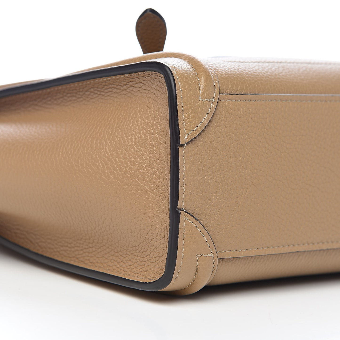 Drummed Calfskin Nano Luggage Dune