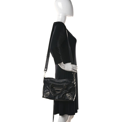 Balenciaga Agneau Silver Metallic Edge Hardware S City Black 2 of 9