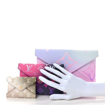 Louis Vuitton Monogram Giant Spring in the City Kirigami Pochette Set Sunrise Pastel Midnight Fuchsia Sunset Kaki 2 of 8