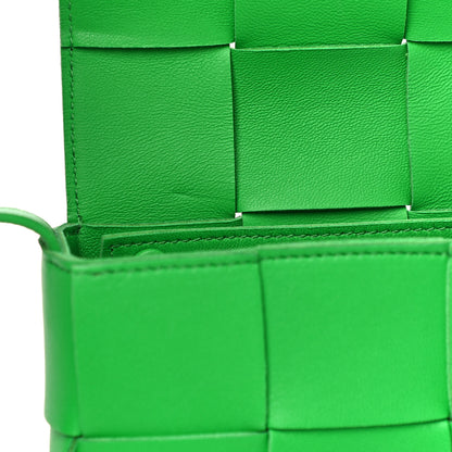 Bottega Veneta Lambskin Maxi Intrecciato Extra Mini Cassette Crossbody Bag Parakeet 11 of 12