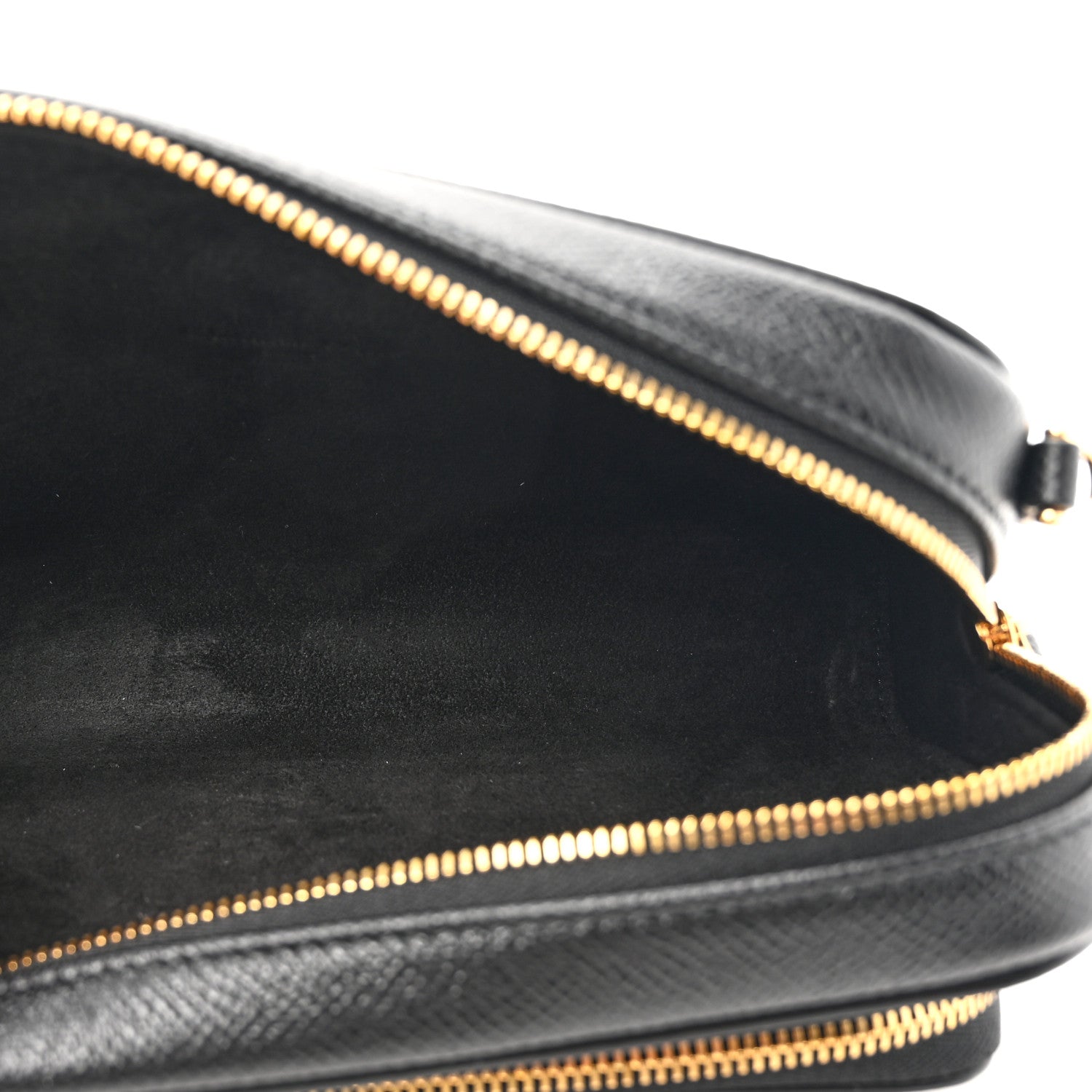 Christian Dior Grained Calfskin Caro Double Pouch Black 5 of 10