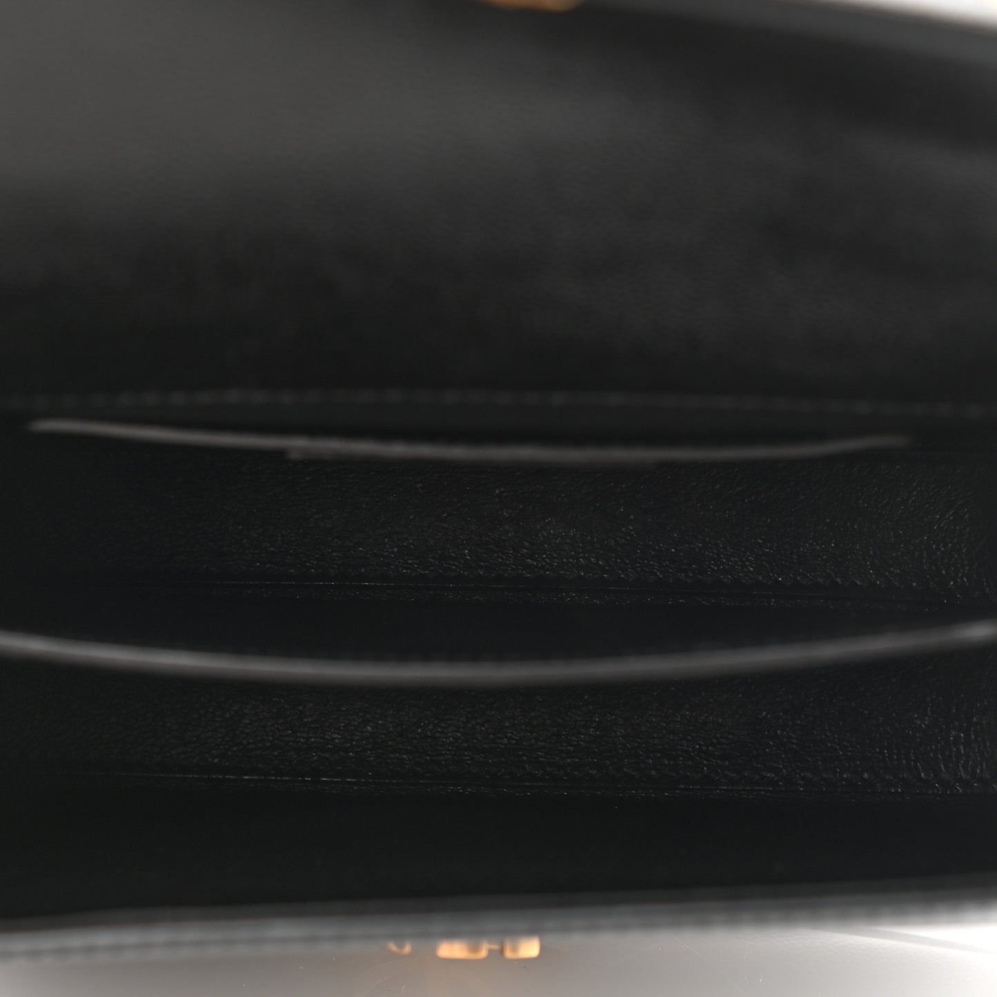 Grain de Poudre Mini Classic Monogram Cassandra Top Handle Black