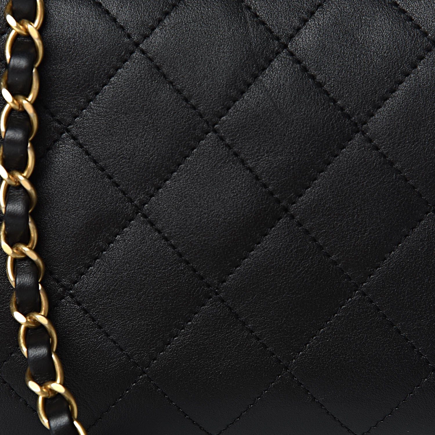 Chanel Calfskin Quilted Enchained Flap Black 10 of 12