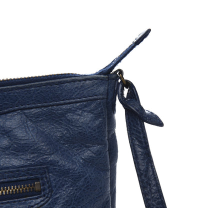 Balenciaga Agneau Classic Hardware Flat Crossbody Bleu Mineral 15 of 16