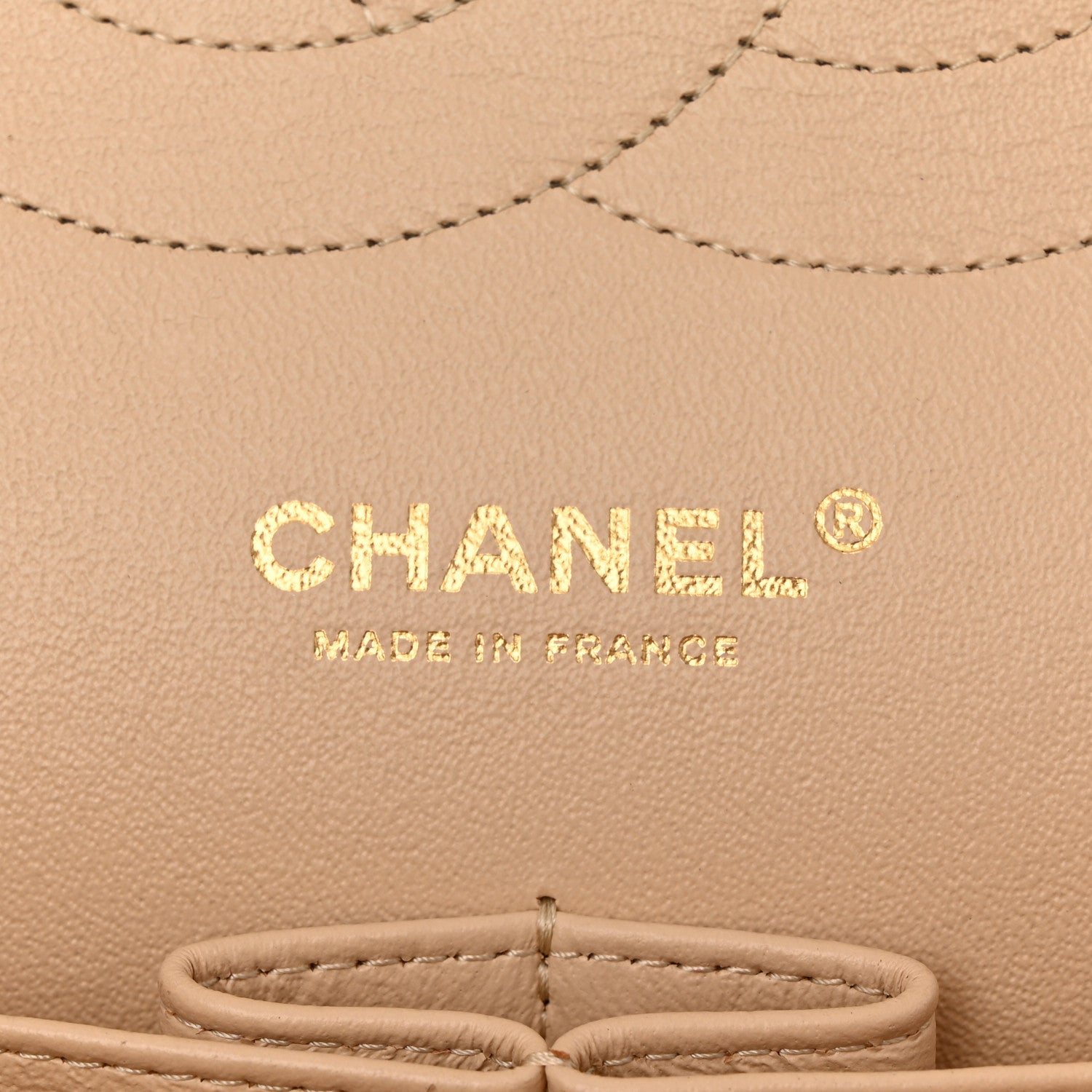 Chanel Caviar Quilted Jumbo Double Flap Beige 6 of 10