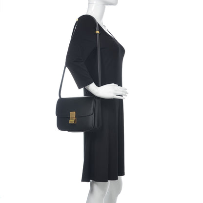 Celine Box Calfskin Medium Classic Box Flap Bag Black 2 of 9