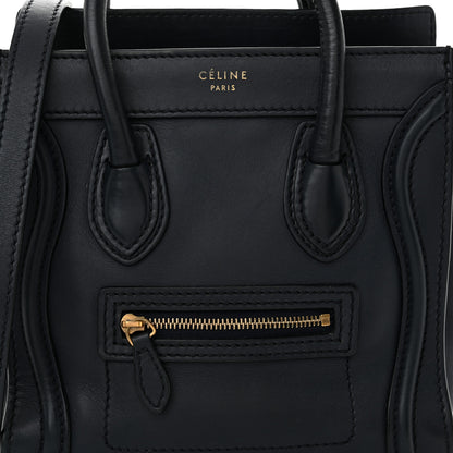 Celine Smooth Calfskin Nano Luggage Ink 7 of 12